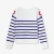 Pull marinière enfant fille en tricot jersey