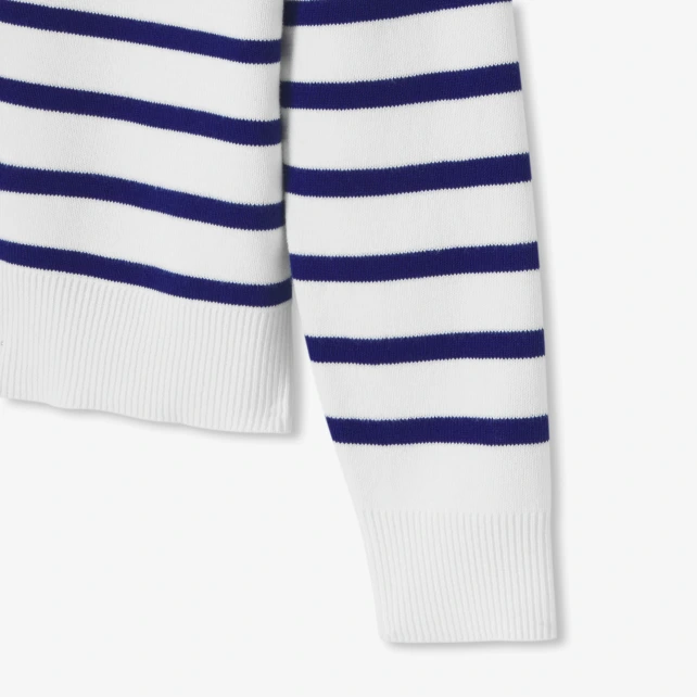 Pull marinière enfant fille en tricot jersey
