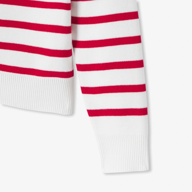 Pull marinière enfant fille en tricot jersey