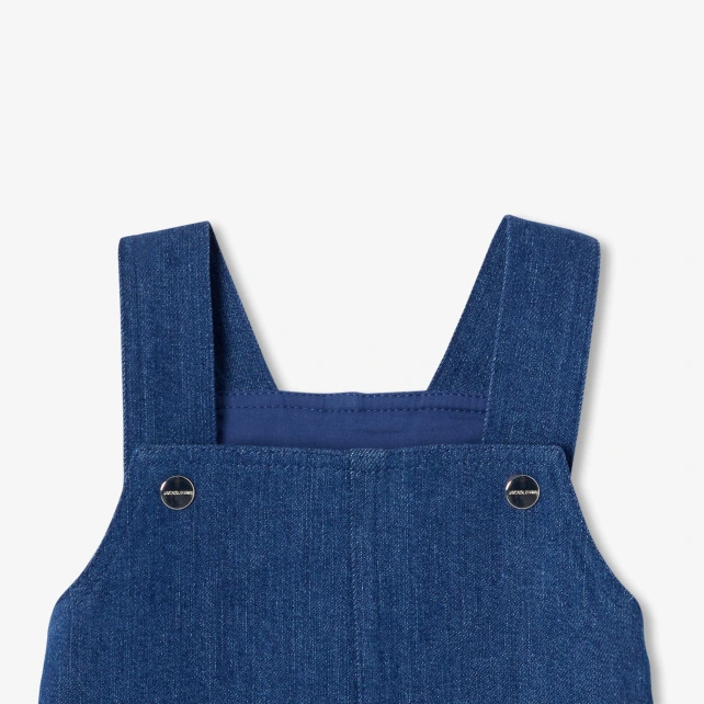 Robe chasuble bébé fille en jean