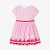 Robe enfant fille en popeline rayée