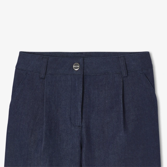 Jean large enfant fille en denim brut