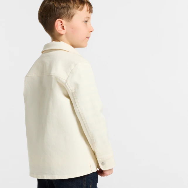 Surchemise enfant garçon en sergé de coton