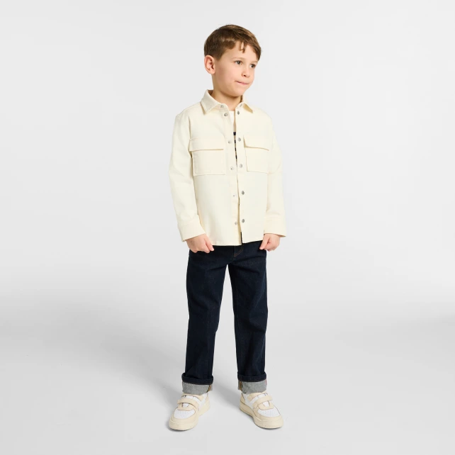 Surchemise enfant garçon en sergé de coton