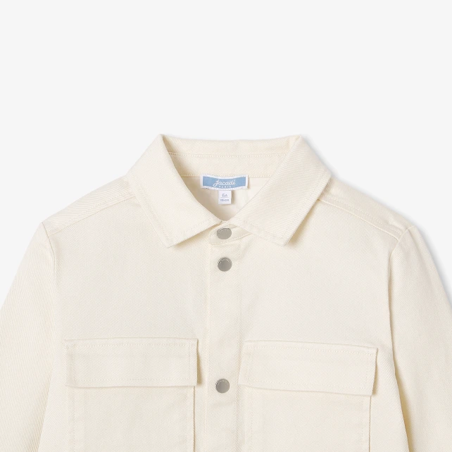 Surchemise enfant garçon en sergé de coton