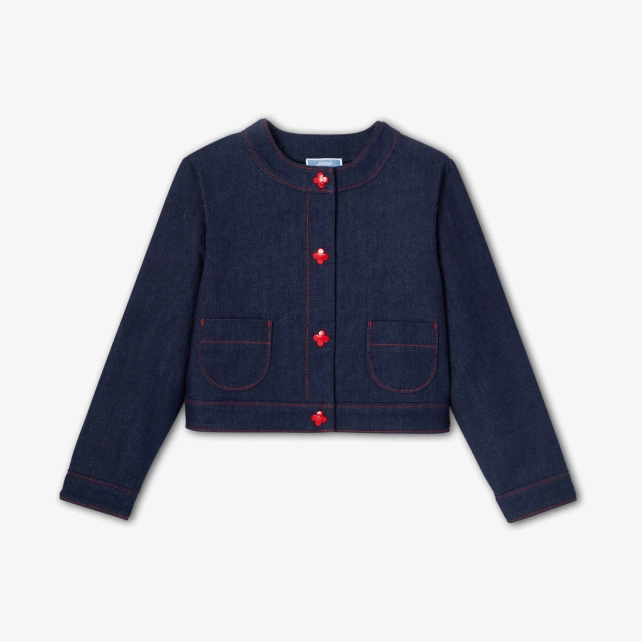 Veste en jean brut enfant fille