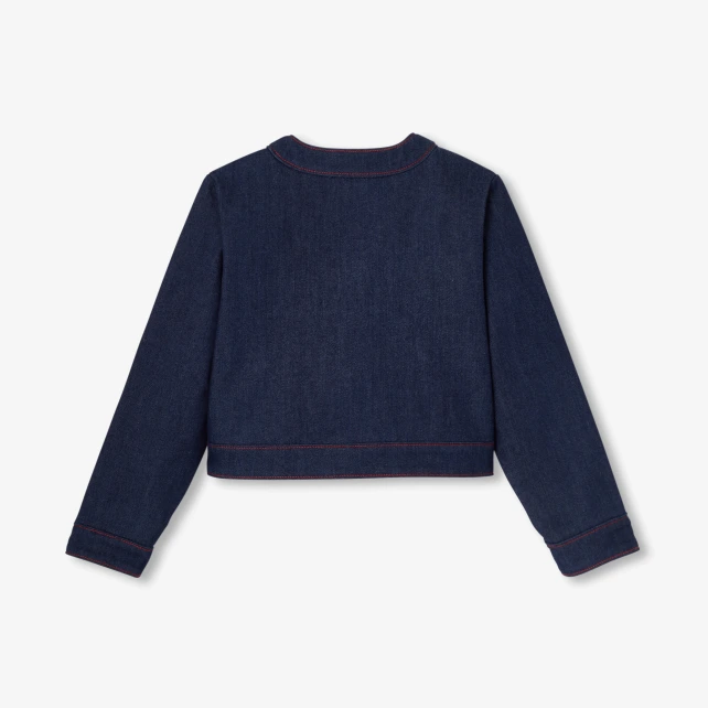Veste en jean brut enfant fille