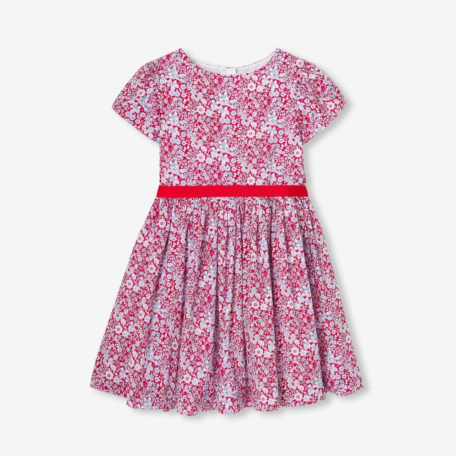 Robe enfant fille en tissu Liberty