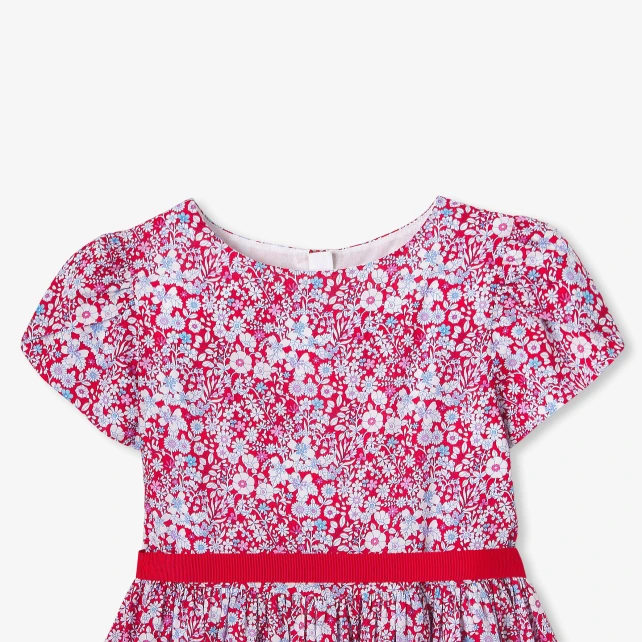 Robe enfant fille en tissu Liberty