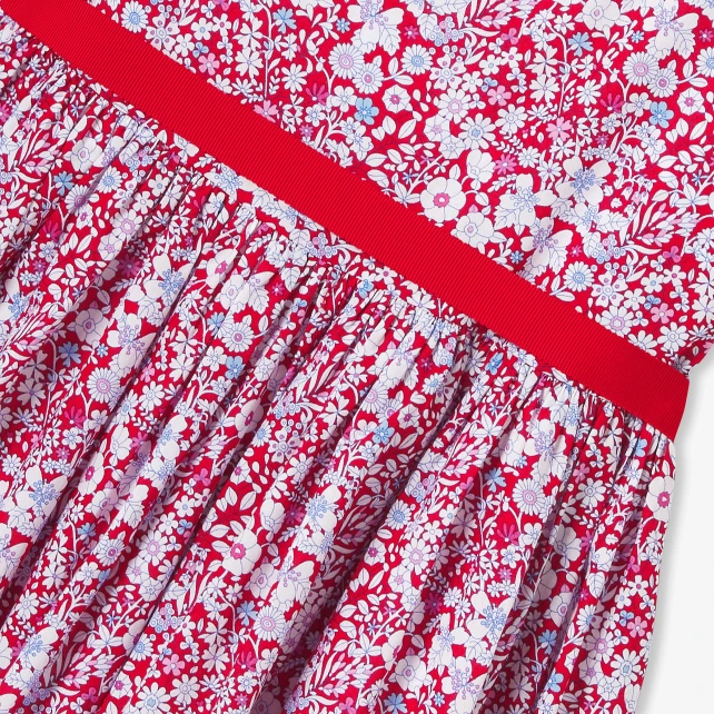 Robe enfant fille en tissu Liberty