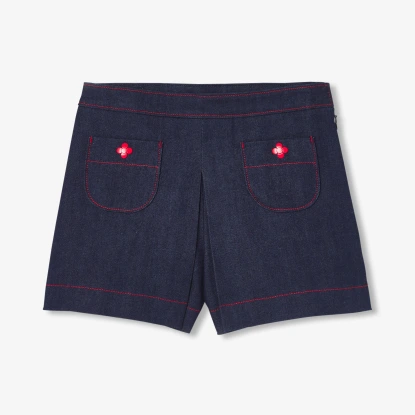 Jupe short enfant fille en jean