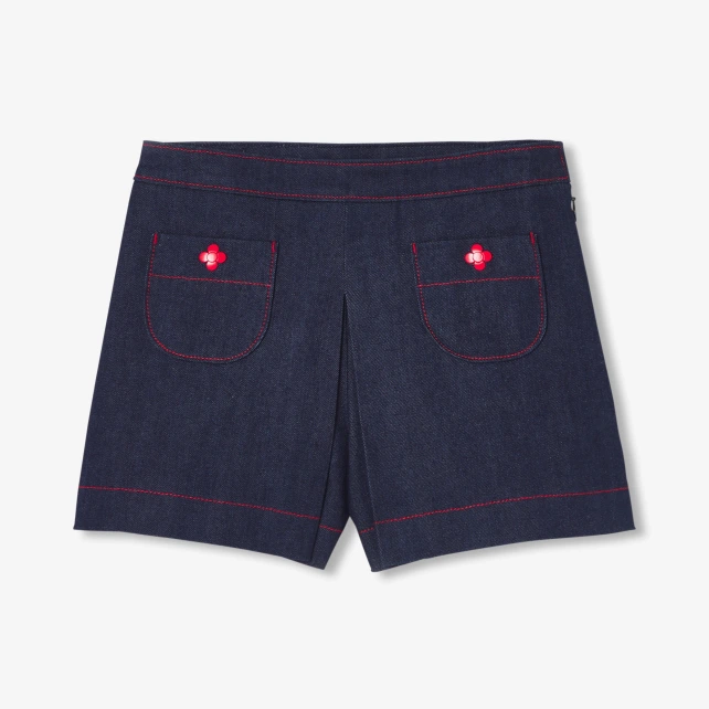 Jupe short enfant fille en jean