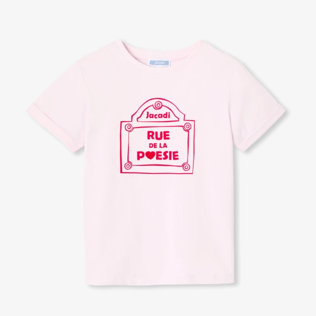 T-shirt enfant fille en coton