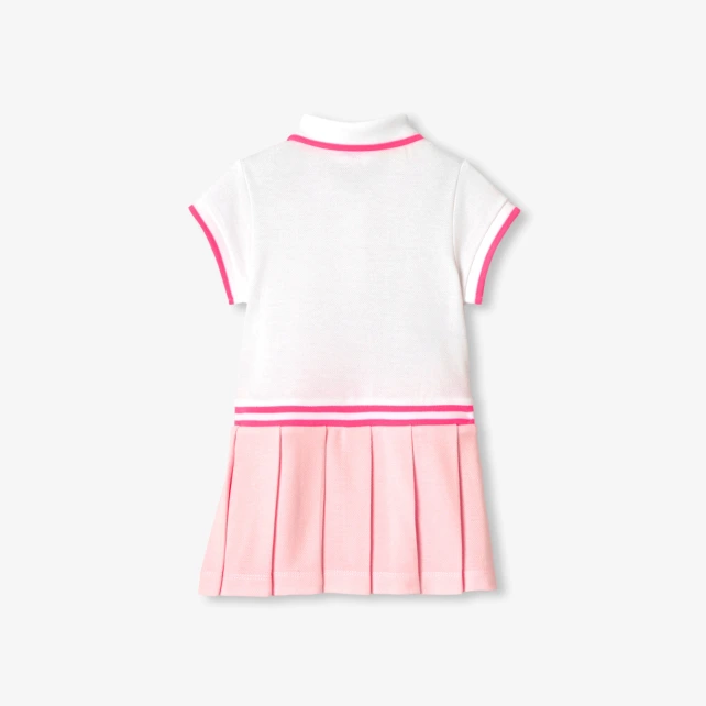 Robe polo bébé fille en piqué de coton