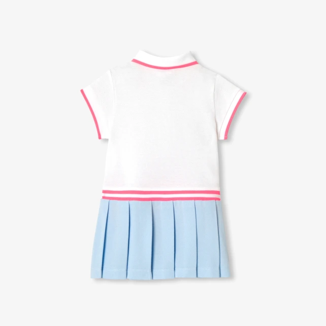 Robe polo bébé fille en piqué de coton