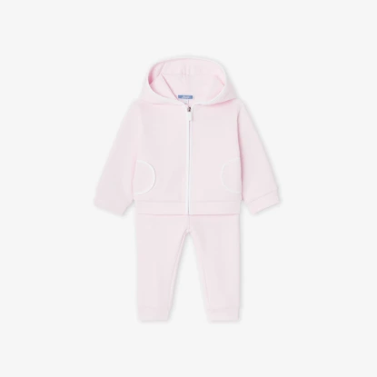 Ensemble jogging bébé fille en maille piquée