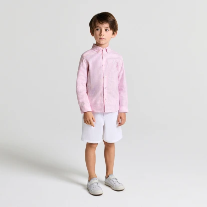 Chemise enfant en Oxford rayé