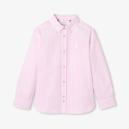 Chemise enfant en Oxford rayé
