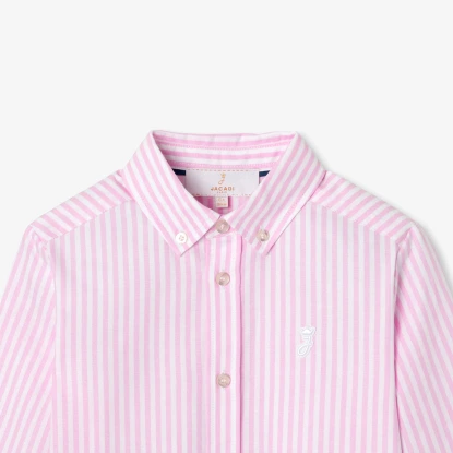 Chemise enfant en Oxford rayé