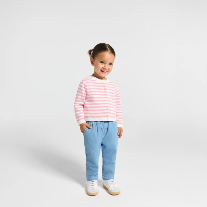Pantalon bébé fille en chambray
