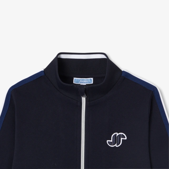 Sweat zippé enfant garçon en piqué double-face