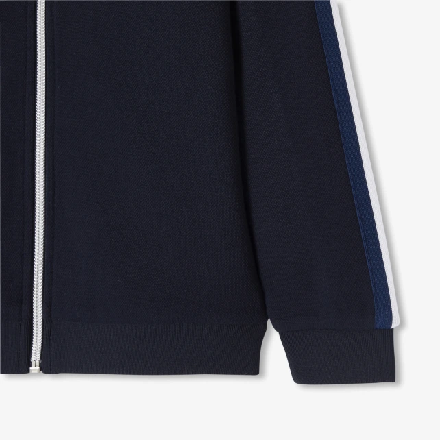 Sweat zippé enfant garçon en piqué double-face