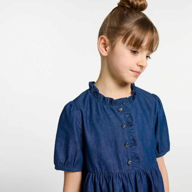Robe enfant fille en jean léger