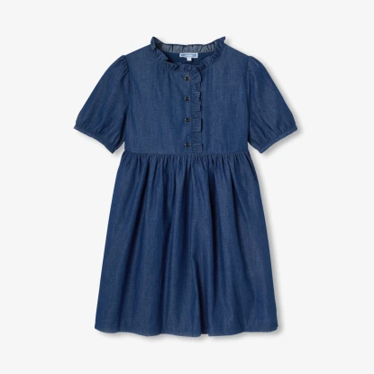 Robe enfant fille en jean léger