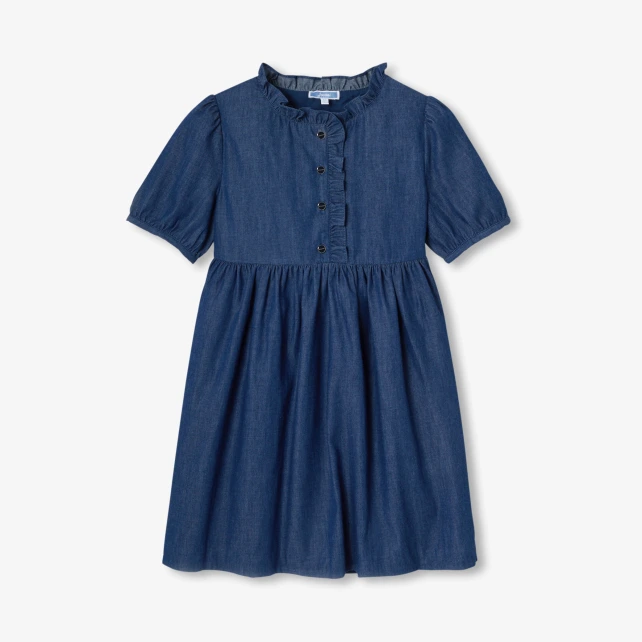 Robe enfant fille en jean léger