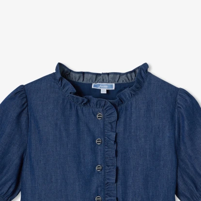 Robe enfant fille en jean léger