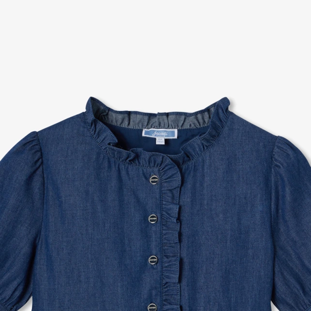 Robe enfant fille en jean léger