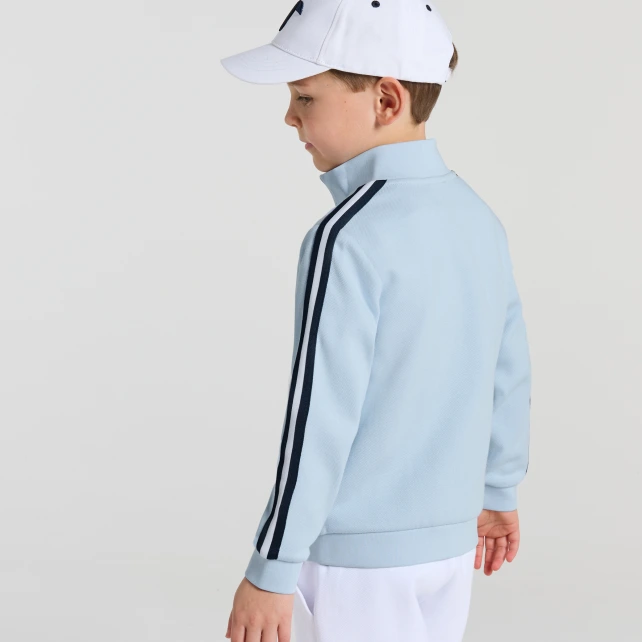 Sweat zippé enfant garçon en piqué double-face