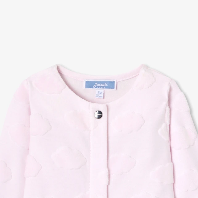 Pyjama bébé fille en jersey motif nuage