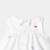 Robe bébé fille en popeline brodée