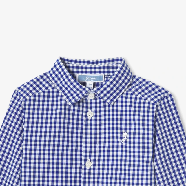 Chemise bébé garçon en vichy