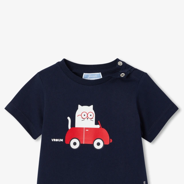 T-shirt manches courtes bébé garçon en coton