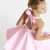 Robe de cérémonie enfant fille en coton alvéolé