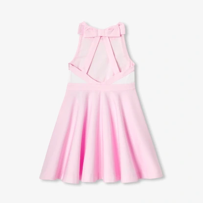 Robe de cérémonie enfant fille en coton alvéolé