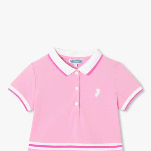 Robe enfant fille en maille piquée