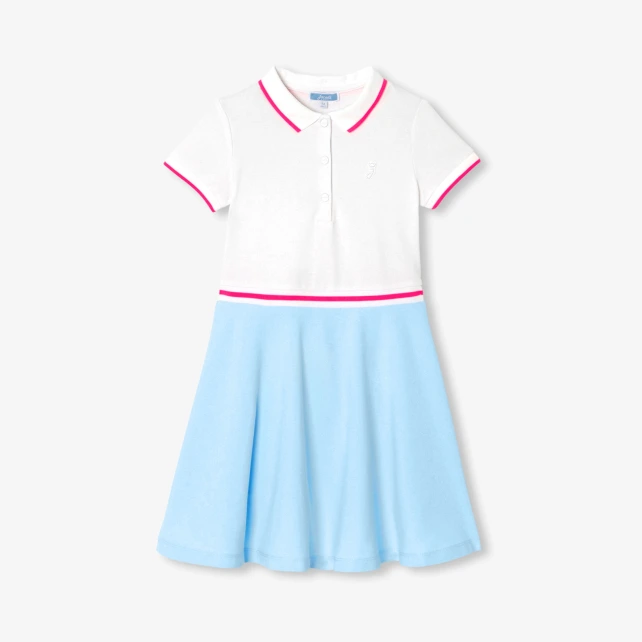 Robe enfant fille en maille piquée