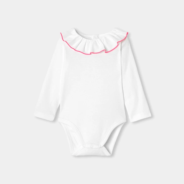 Body bébé fille en coton