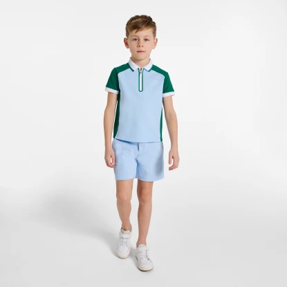 Short enfant garçon en molleton piqué double face