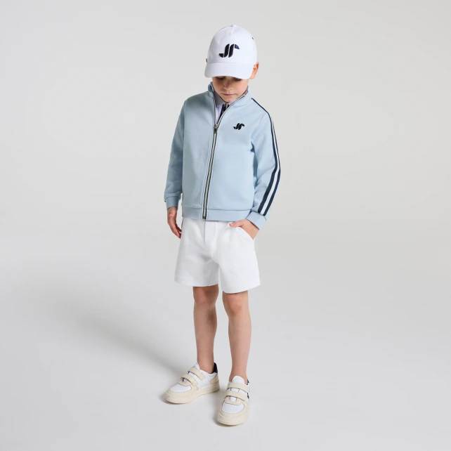 Short enfant garçon en molleton piqué double face