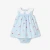 Robe bébé fille en popeline motif fleur