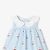 Robe bébé fille en popeline motif fleur