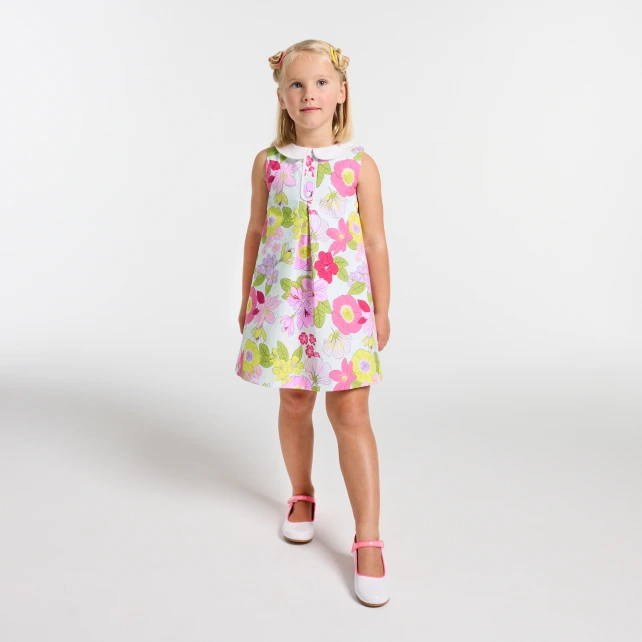 Robe cérémonie enfant fille coupe trapèze