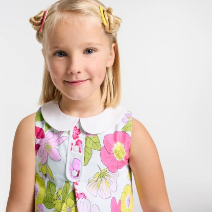 Robe cérémonie enfant fille coupe trapèze