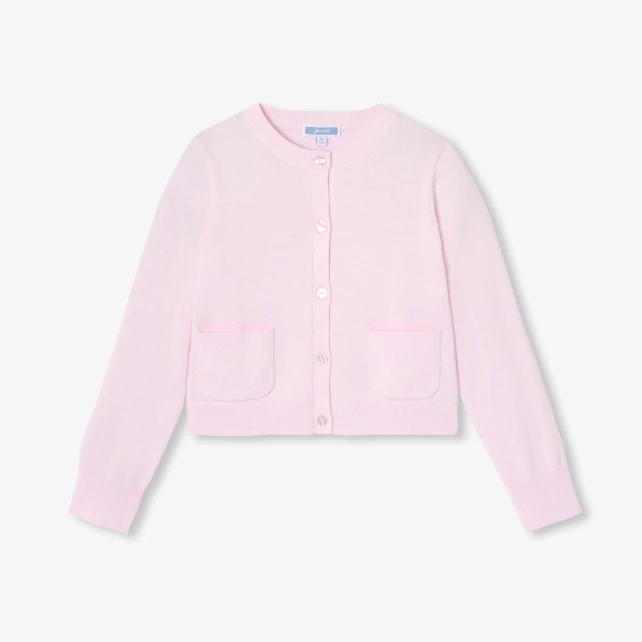 Cardigan enfant fille en coton jersey