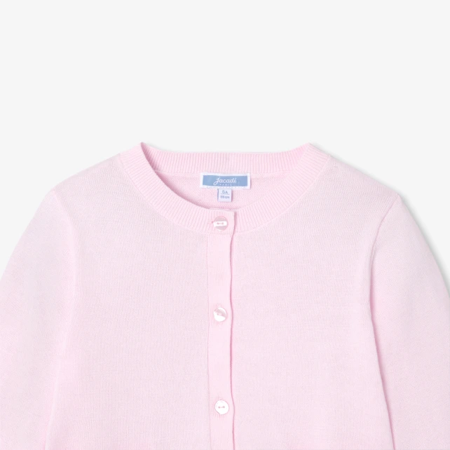 Cardigan enfant fille en coton jersey