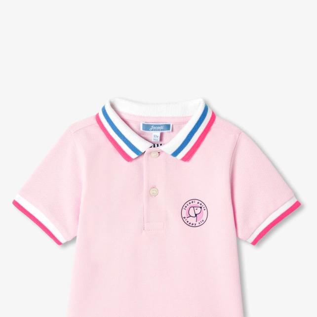 Polo manches courtes bébé garçon en coton piqué